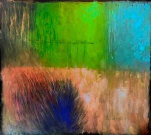 Bella vista en passant, een schilderij door Henri Vertommen beeldend kunstenaar uit Maastricht