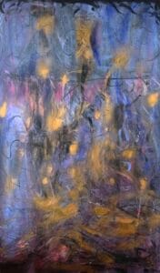 Au fond ( il mundo cane ) , een schilderij door Henri Vertommen beeldend kunstenaar uit Maastricht