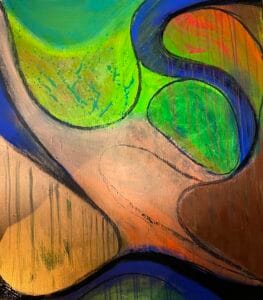 La joie, een schilderij door Henri Vertommen beeldend kunstenaar uit Maastricht