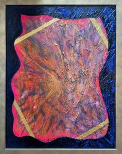La pelle, een schilderij door Henri Vertommen beeldend kunstenaar uit Maastricht