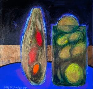 Stille leben, een schilderij door Henri Vertommen beeldend kunstenaar uit Maastricht