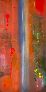 Couleurs en scène, een schilderij door Henri Vertommen beeldend kunstenaar uit Maastricht