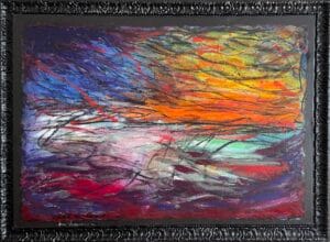 Clair de lune, een schilderij door Henri Vertommen beeldend kunstenaar uit Maastricht