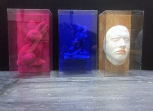 Three boxes, een kunstwerk door Henri Vertommen beeldend kunstenaar uit Maastricht
