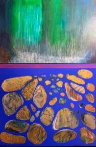 Aqua vita, een schilderij door Henri Vertommen beeldend kunstenaar uit Maastricht