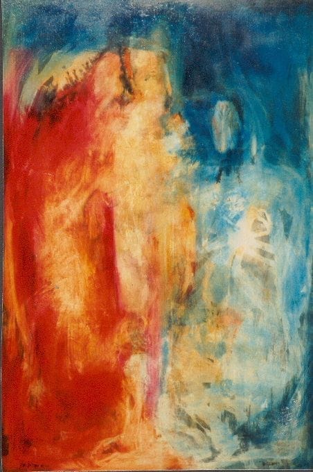 Requiem, een schilderij door Henri Vertommen beeldend kunstenaar uit Maastricht