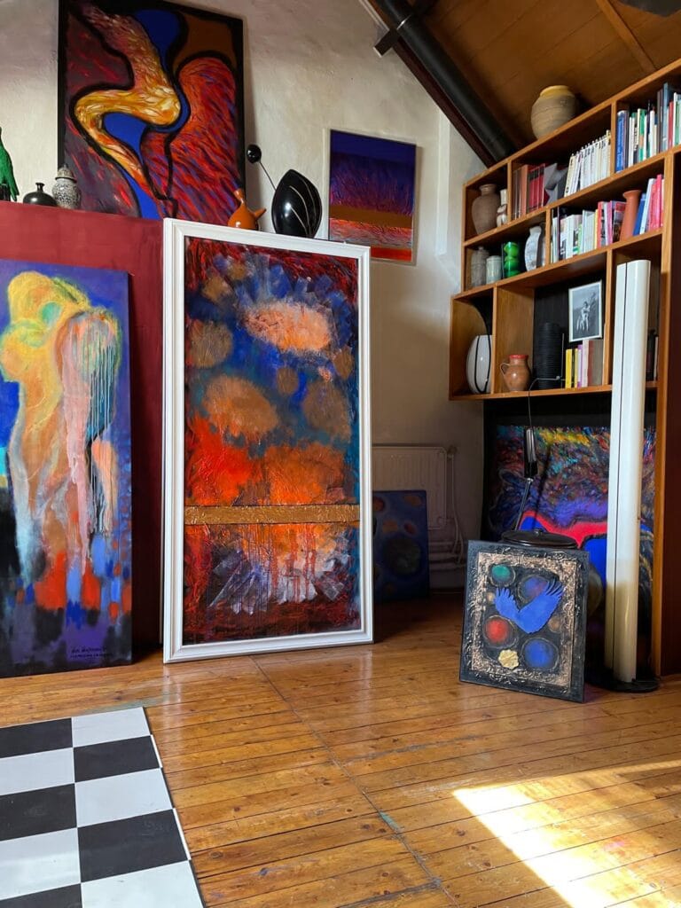 Het atelier van Henri Vertommen, beeldend kunstenaar uit Maastricht